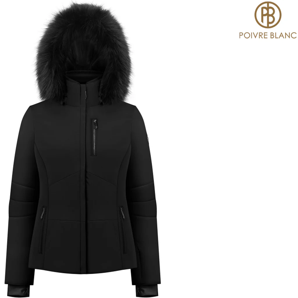 Poivre Blanc - Active Stretch Ski Jacket With Faux Fur - Image 3